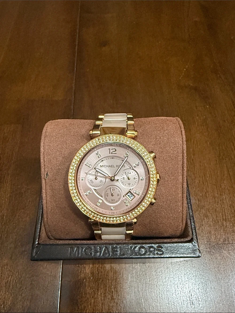 Michael Kors Parker MK5896 Rose Gold Blush Crystal Watch